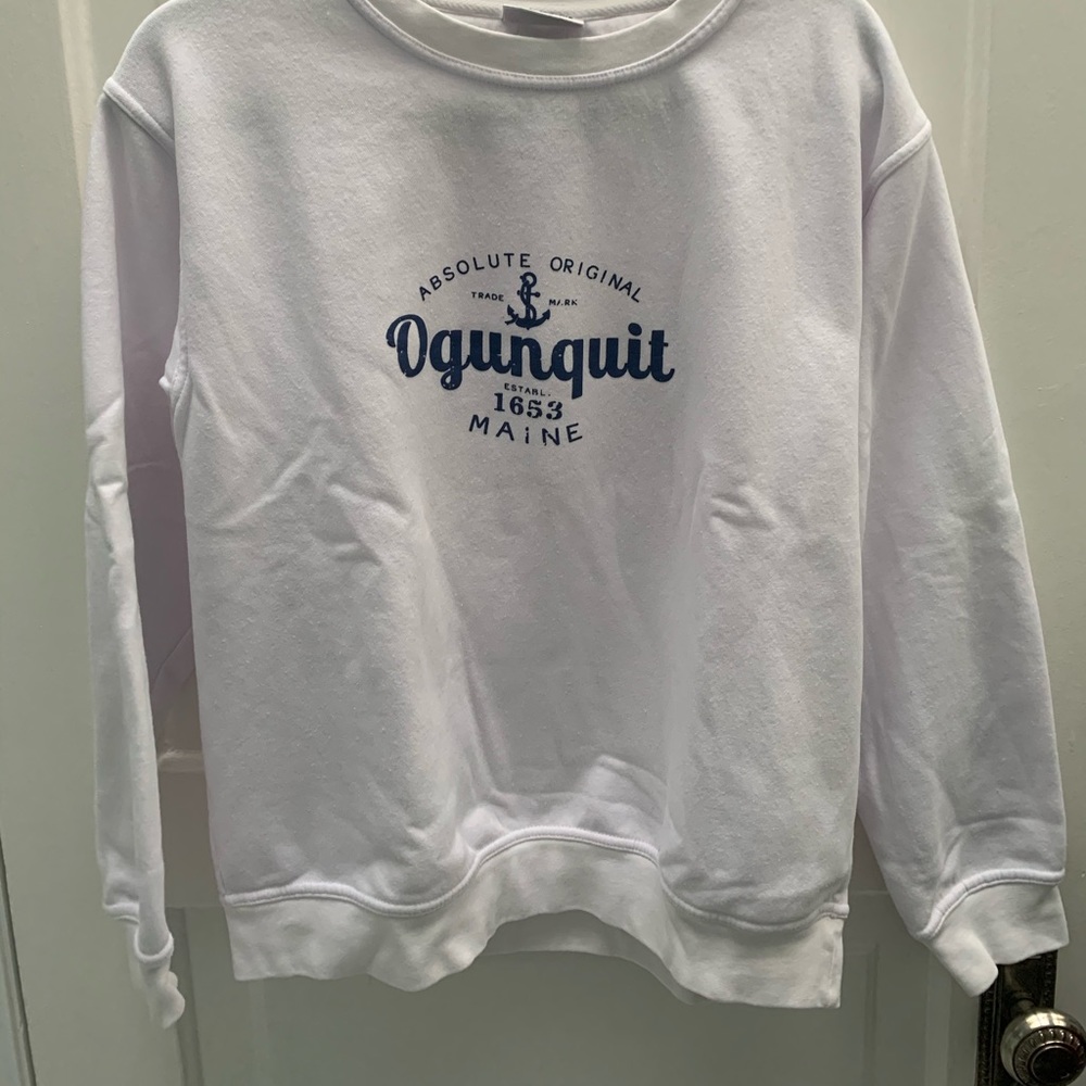 White crew neck